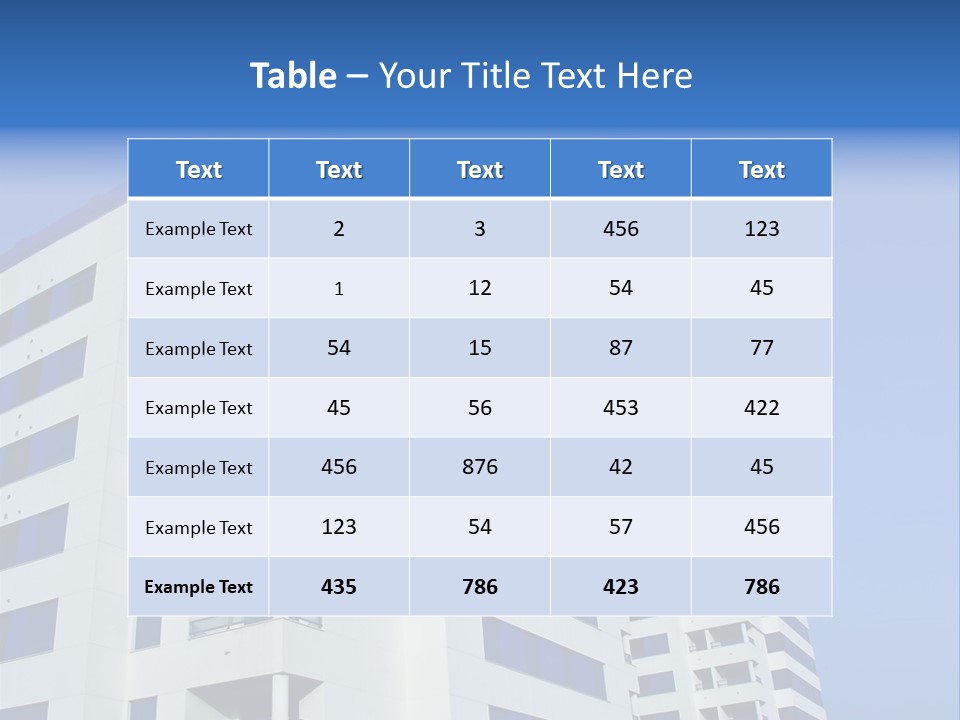 Modern Apartment Buildings PowerPoint Template