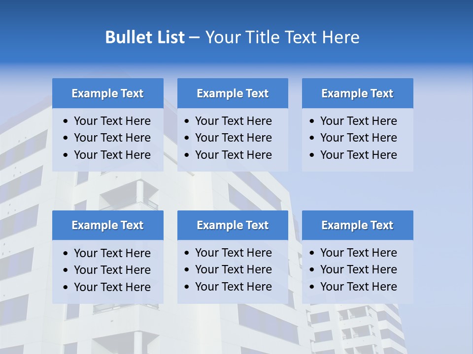 Modern Apartment Buildings PowerPoint Template
