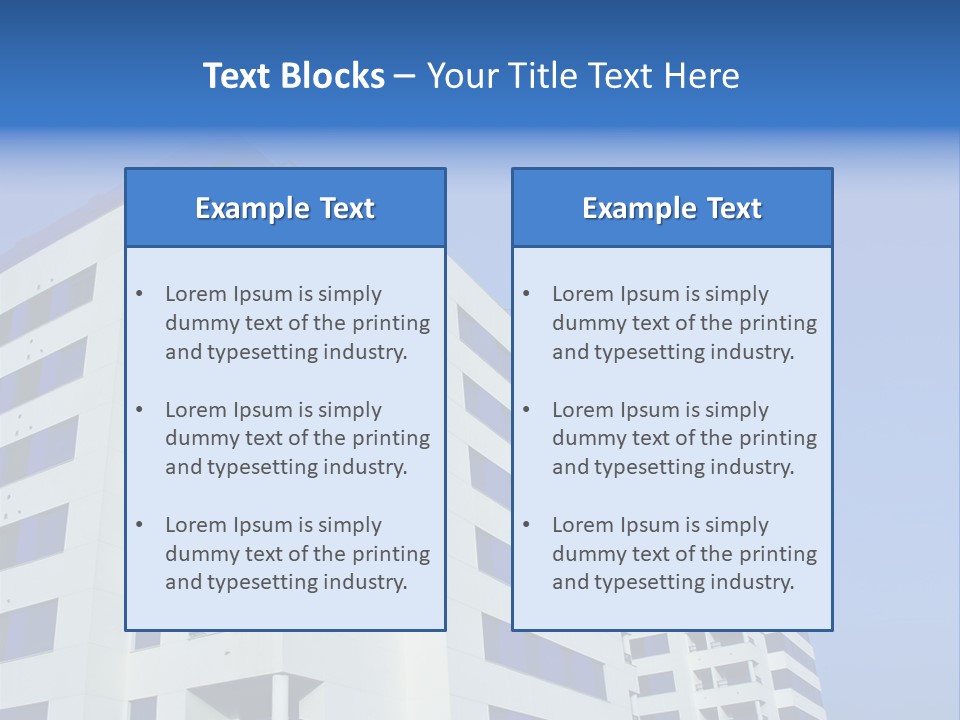Modern Apartment Buildings PowerPoint Template