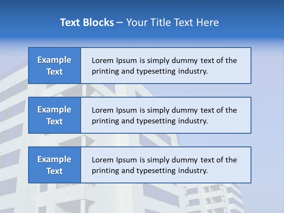Modern Apartment Buildings PowerPoint Template