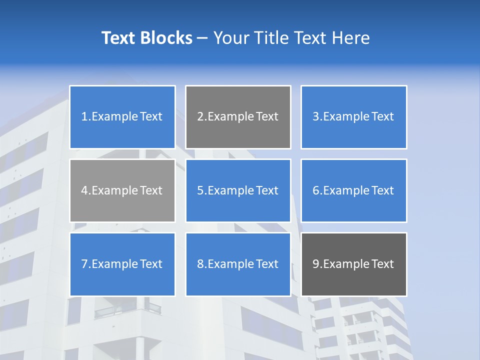 Modern Apartment Buildings PowerPoint Template