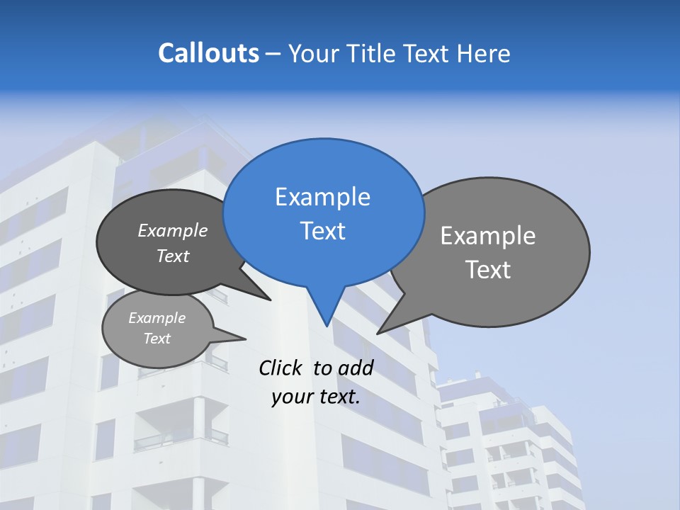 Modern Apartment Buildings PowerPoint Template