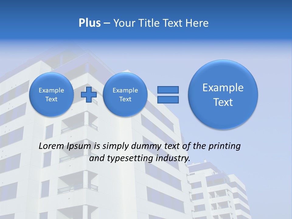 Modern Apartment Buildings PowerPoint Template