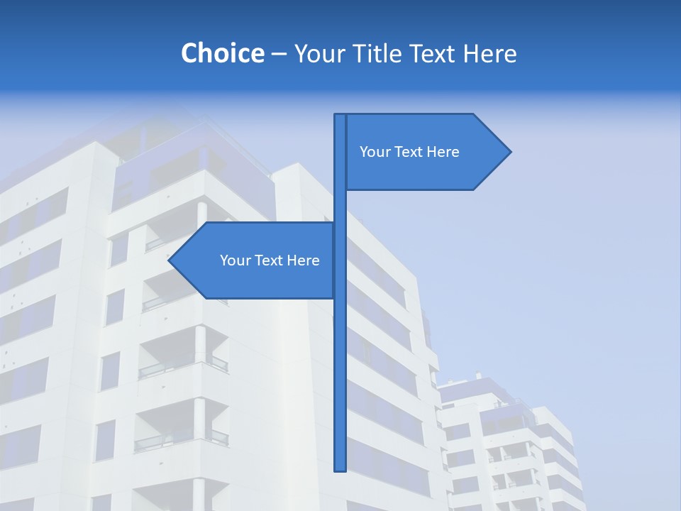 Modern Apartment Buildings PowerPoint Template
