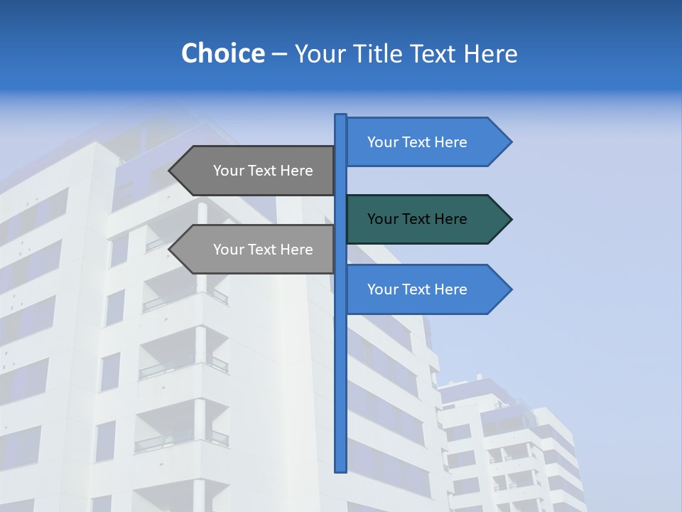 Modern Apartment Buildings PowerPoint Template