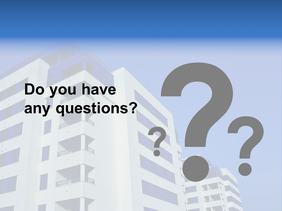 Modern Apartment Buildings PowerPoint Template