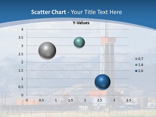 An Oil Drilling Rigs In The Oil Fields Of Wyoming PowerPoint Template