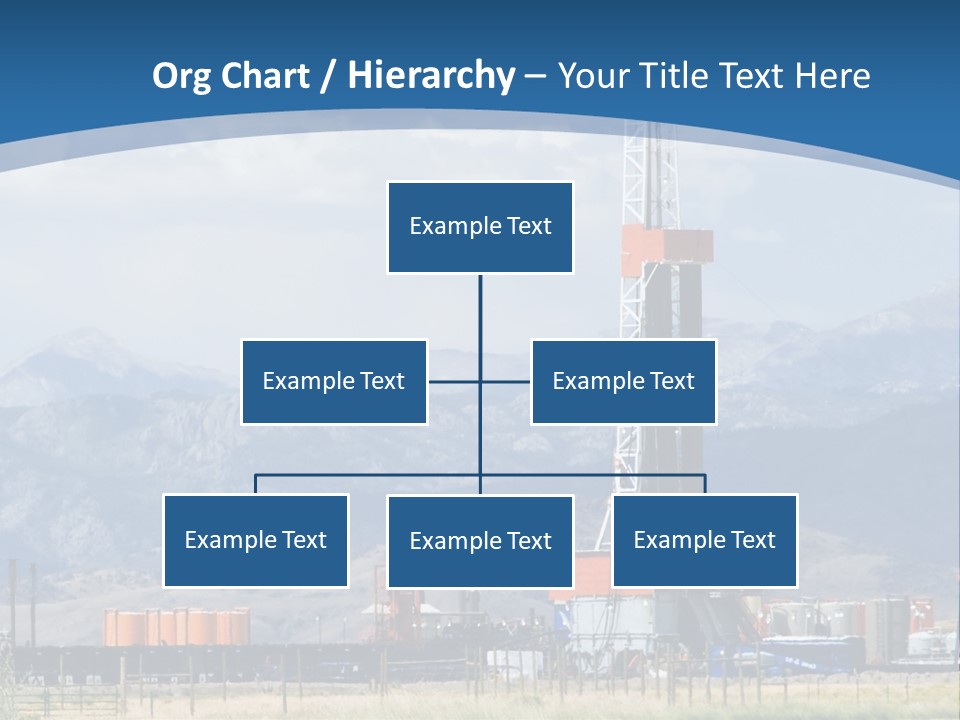 An Oil Drilling Rigs In The Oil Fields Of Wyoming PowerPoint Template