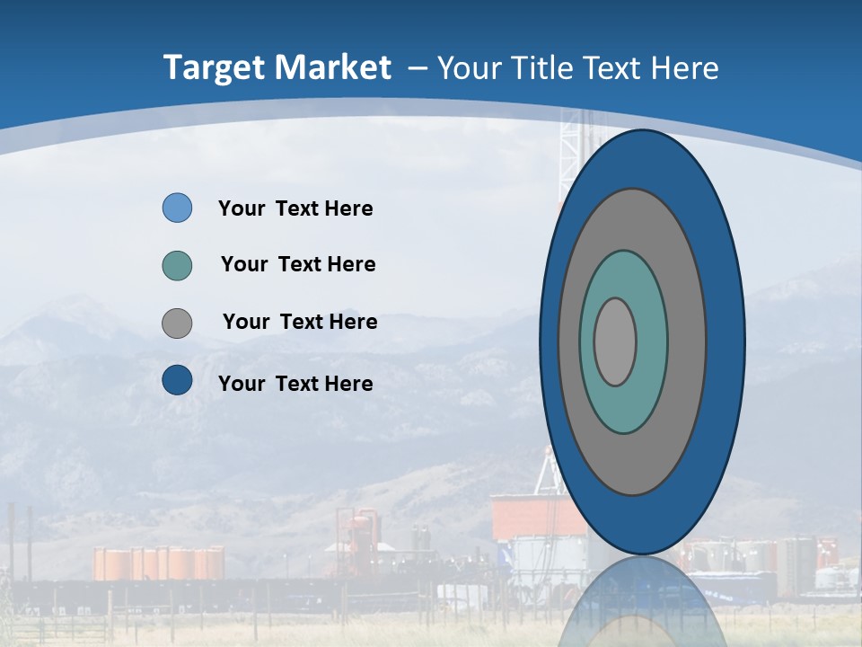 An Oil Drilling Rigs In The Oil Fields Of Wyoming PowerPoint Template