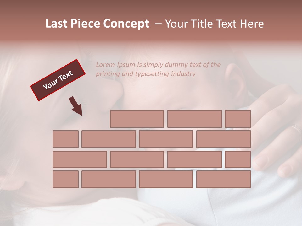 Beautiful Baby Of Three Months Old In His Mothers Hands. PowerPoint Template