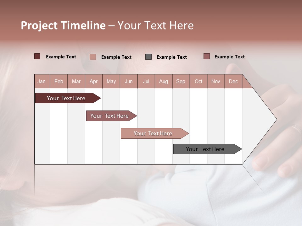 Beautiful Baby Of Three Months Old In His Mothers Hands. PowerPoint Template