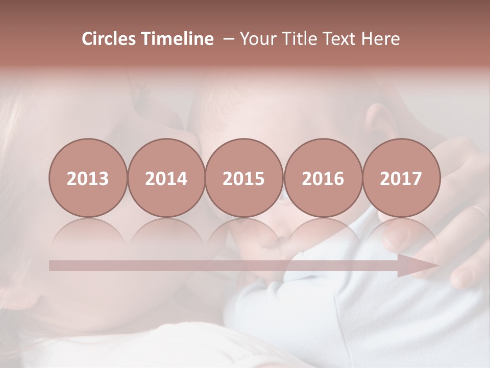 Beautiful Baby Of Three Months Old In His Mothers Hands. PowerPoint Template