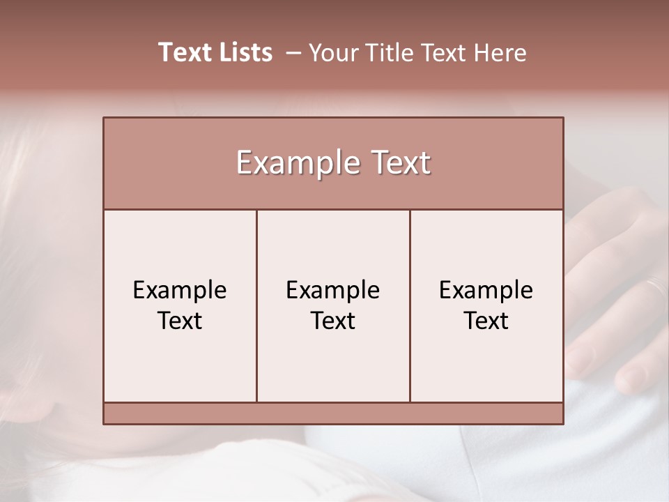 Beautiful Baby Of Three Months Old In His Mothers Hands. PowerPoint Template