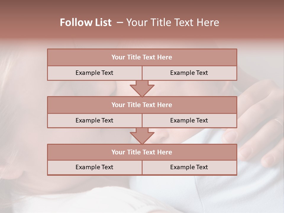 Beautiful Baby Of Three Months Old In His Mothers Hands. PowerPoint Template