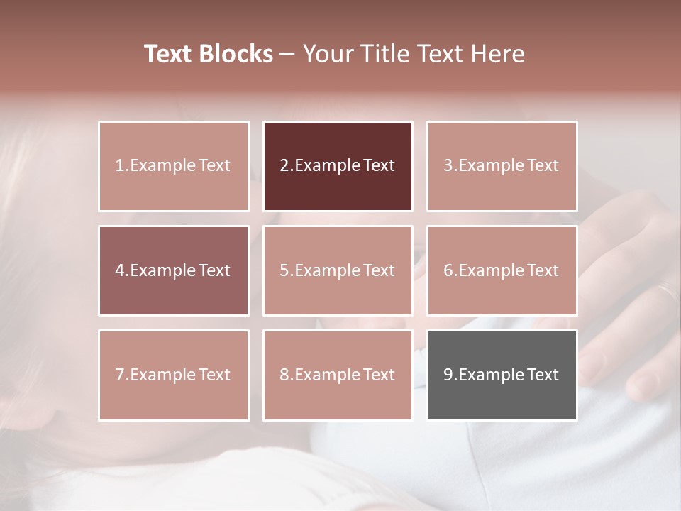 Beautiful Baby Of Three Months Old In His Mothers Hands. PowerPoint Template