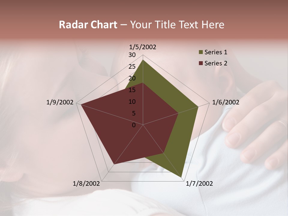 Beautiful Baby Of Three Months Old In His Mothers Hands. PowerPoint Template