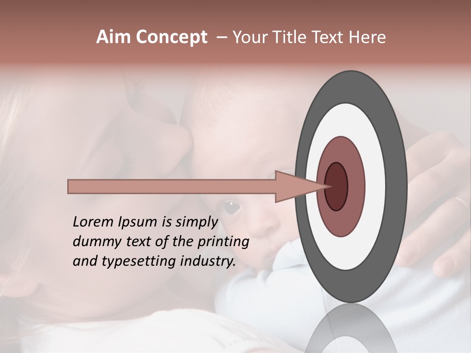 Beautiful Baby Of Three Months Old In His Mothers Hands. PowerPoint Template