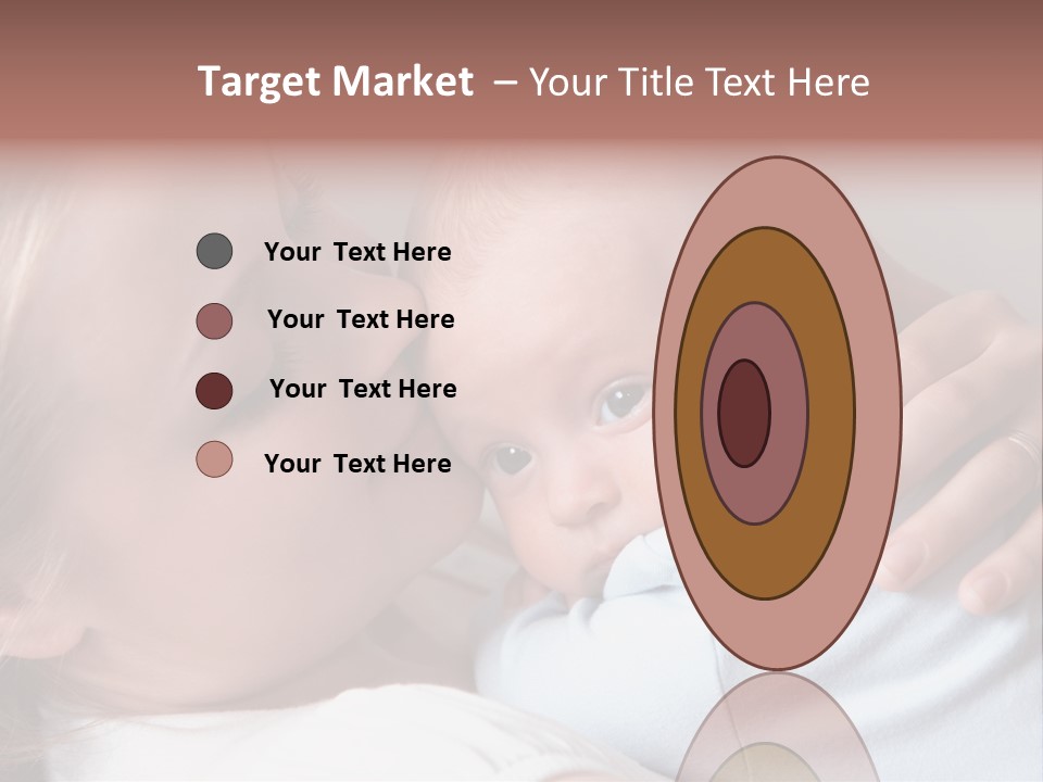 Beautiful Baby Of Three Months Old In His Mothers Hands. PowerPoint Template