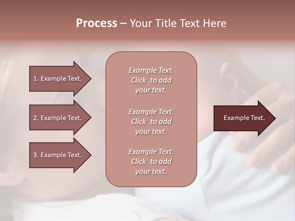 Beautiful Baby Of Three Months Old In His Mothers Hands. PowerPoint Template