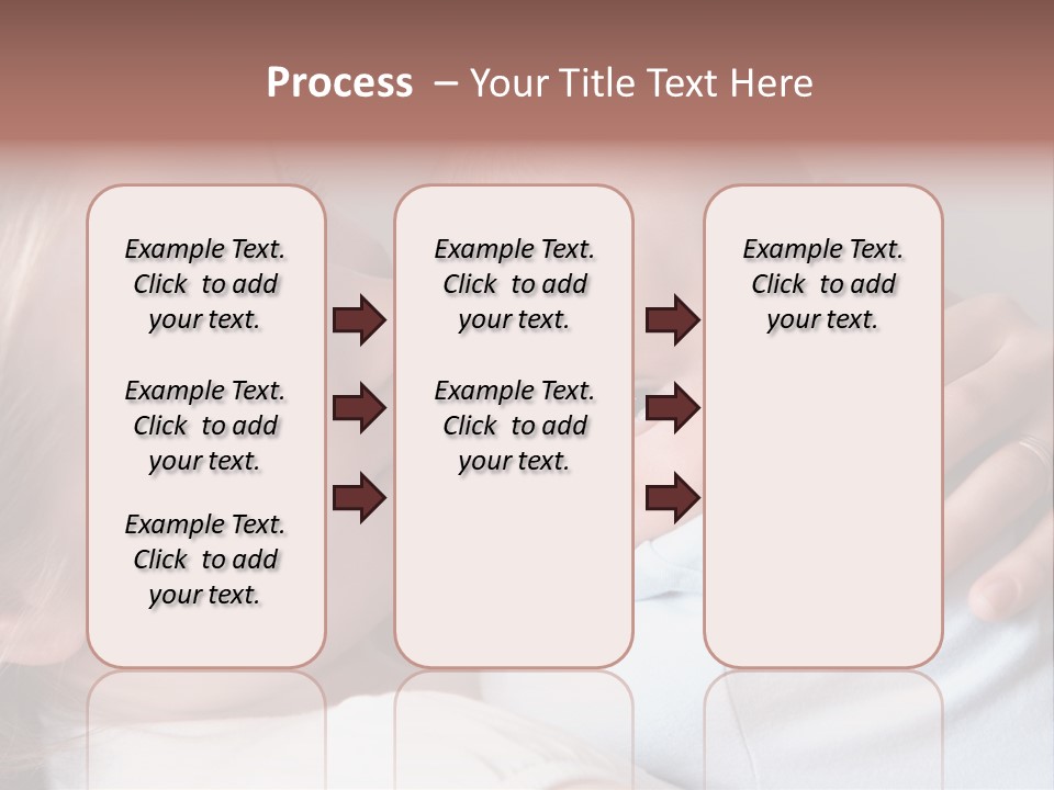 Beautiful Baby Of Three Months Old In His Mothers Hands. PowerPoint Template