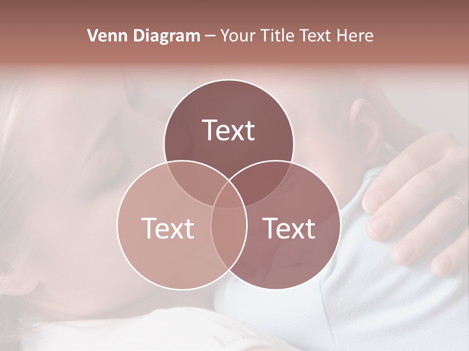 Beautiful Baby Of Three Months Old In His Mothers Hands. PowerPoint Template