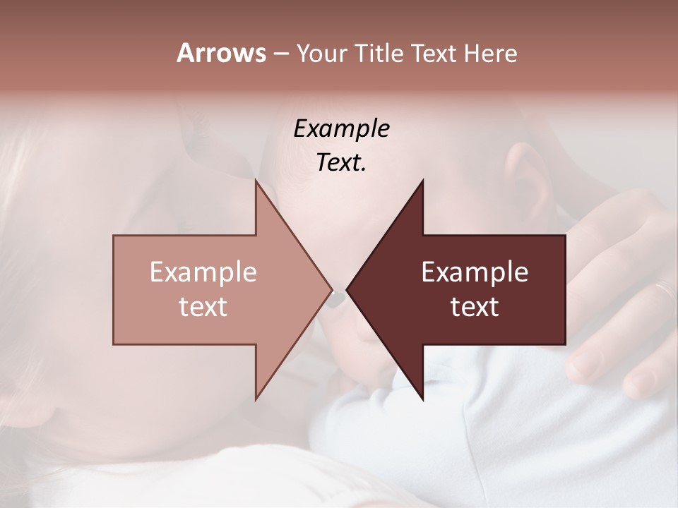 Beautiful Baby Of Three Months Old In His Mothers Hands. PowerPoint Template