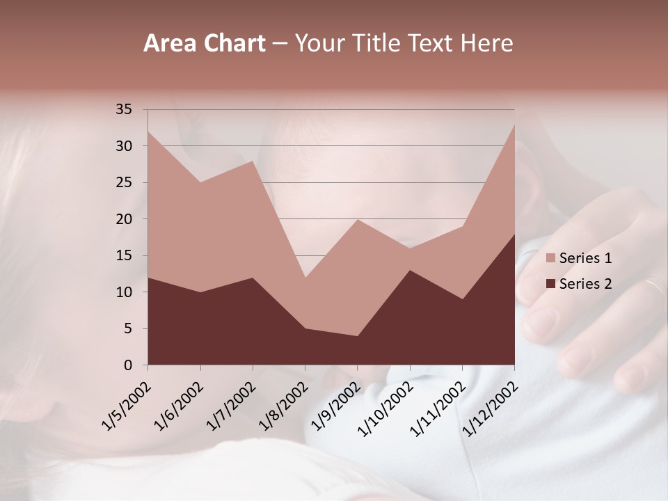 Beautiful Baby Of Three Months Old In His Mothers Hands. PowerPoint Template