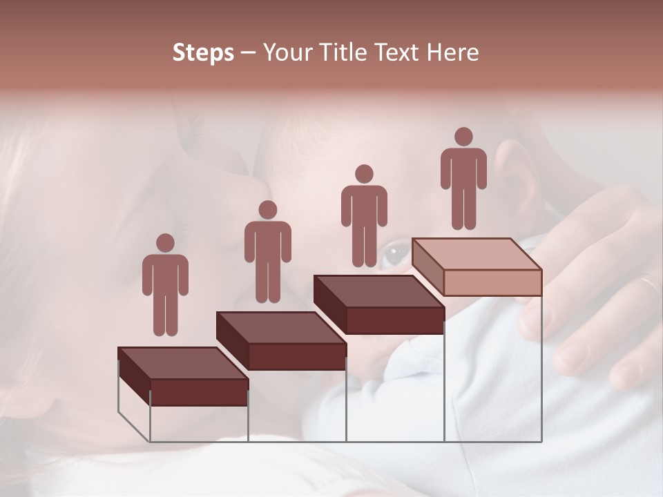 Beautiful Baby Of Three Months Old In His Mothers Hands. PowerPoint Template