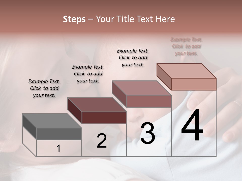 Beautiful Baby Of Three Months Old In His Mothers Hands. PowerPoint Template