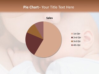 Beautiful Baby Of Three Months Old In His Mothers Hands. PowerPoint Template