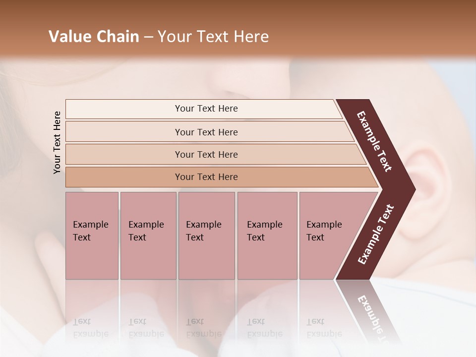 Beautiful Baby Of Three Months Old In His Mothers Hands. PowerPoint Template
