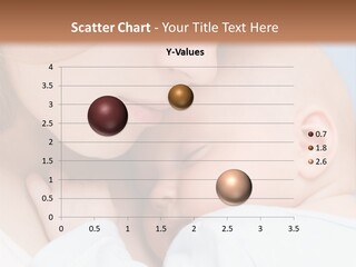 Beautiful Baby Of Three Months Old In His Mothers Hands. PowerPoint Template