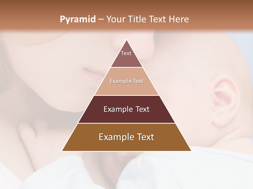 Beautiful Baby Of Three Months Old In His Mothers Hands. PowerPoint Template