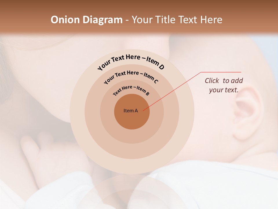 Beautiful Baby Of Three Months Old In His Mothers Hands. PowerPoint Template