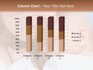 Beautiful Baby Of Three Months Old In His Mothers Hands. PowerPoint Template