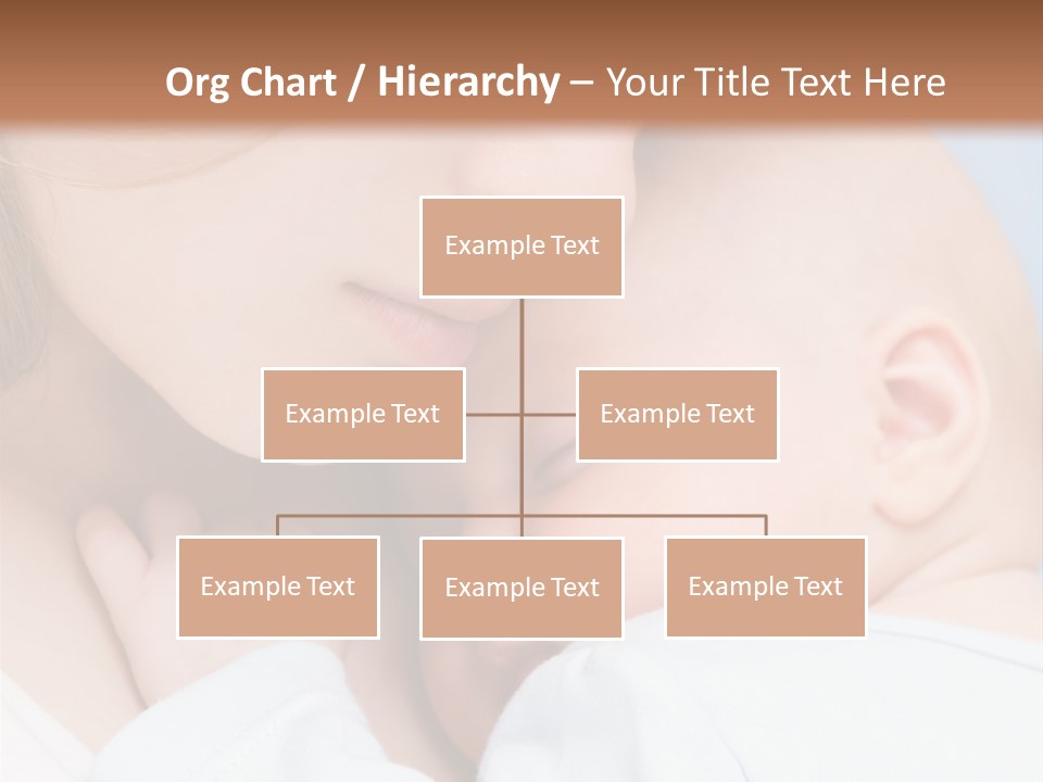 Beautiful Baby Of Three Months Old In His Mothers Hands. PowerPoint Template