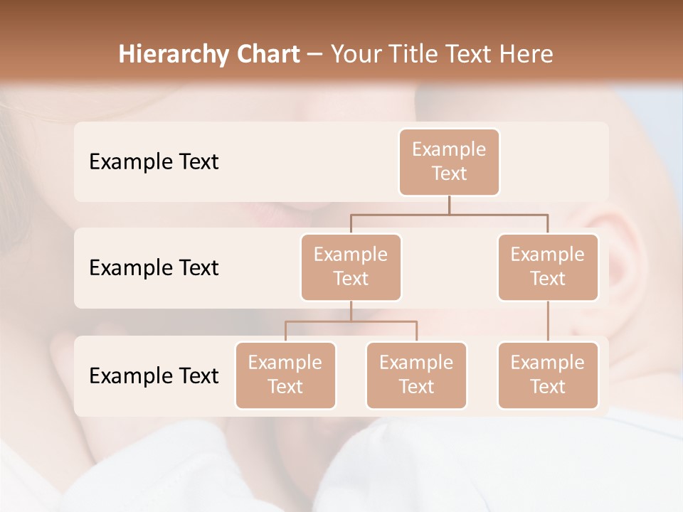 Beautiful Baby Of Three Months Old In His Mothers Hands. PowerPoint Template