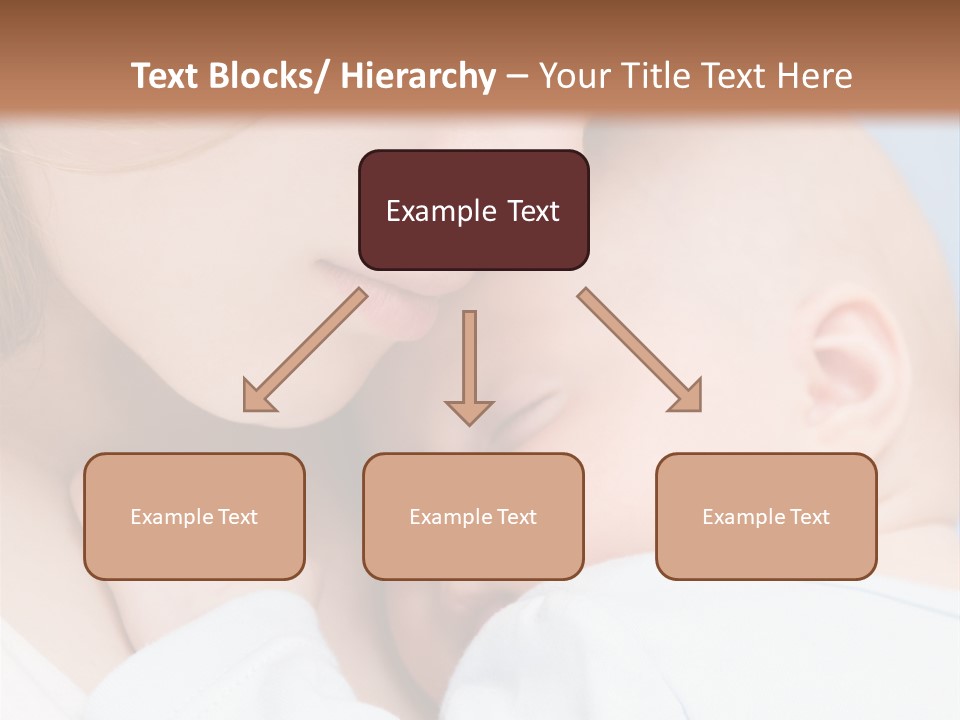 Beautiful Baby Of Three Months Old In His Mothers Hands. PowerPoint Template
