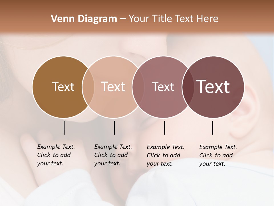 Beautiful Baby Of Three Months Old In His Mothers Hands. PowerPoint Template