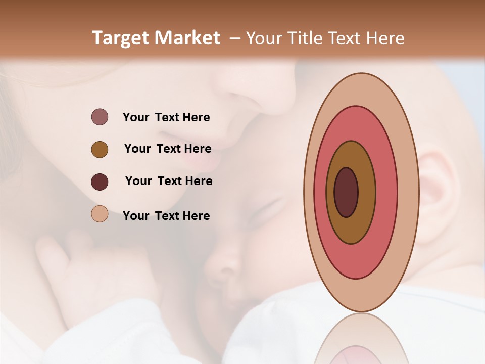 Beautiful Baby Of Three Months Old In His Mothers Hands. PowerPoint Template