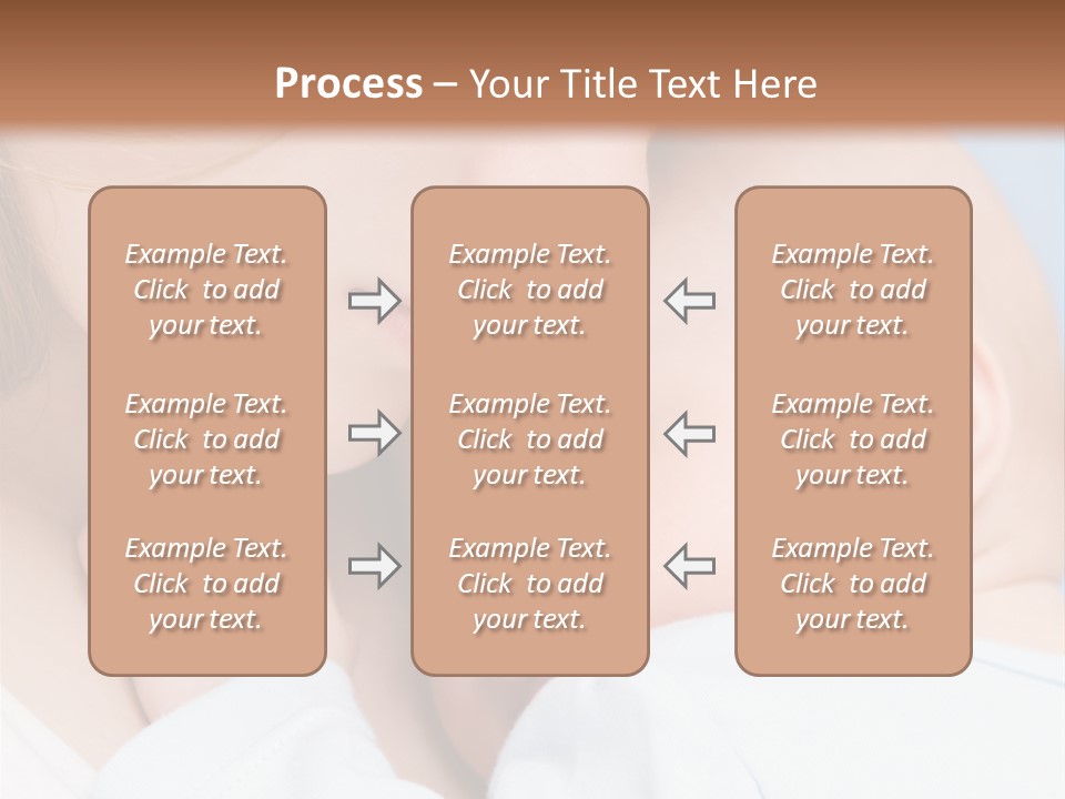 Beautiful Baby Of Three Months Old In His Mothers Hands. PowerPoint Template