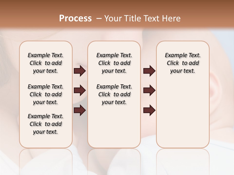 Beautiful Baby Of Three Months Old In His Mothers Hands. PowerPoint Template