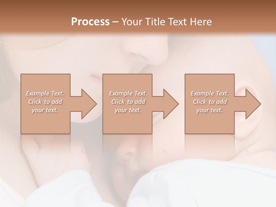 Beautiful Baby Of Three Months Old In His Mothers Hands. PowerPoint Template