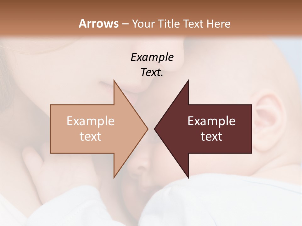 Beautiful Baby Of Three Months Old In His Mothers Hands. PowerPoint Template