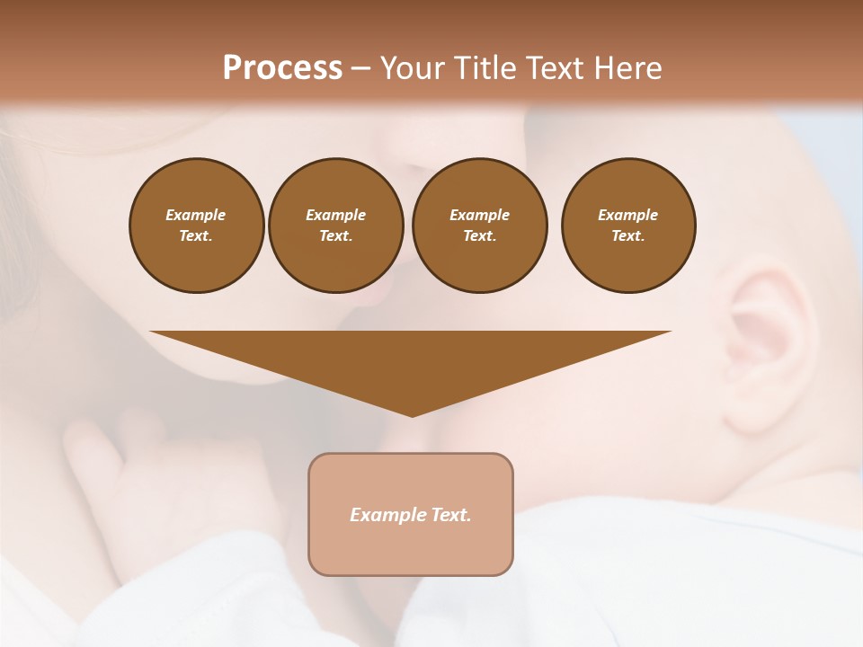 Beautiful Baby Of Three Months Old In His Mothers Hands. PowerPoint Template
