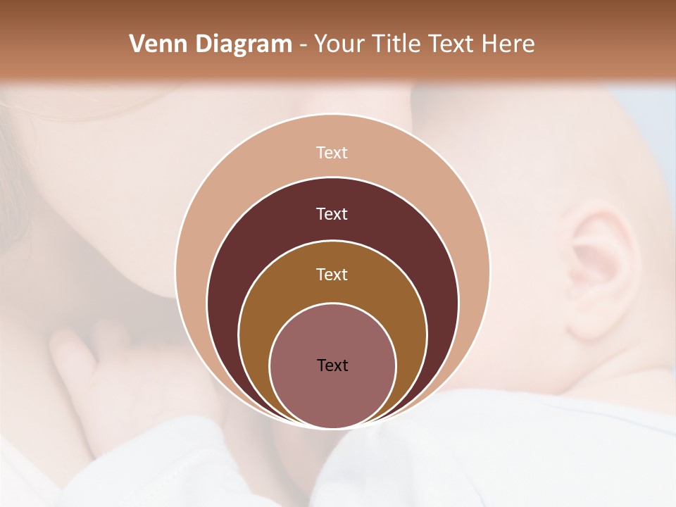 Beautiful Baby Of Three Months Old In His Mothers Hands. PowerPoint Template