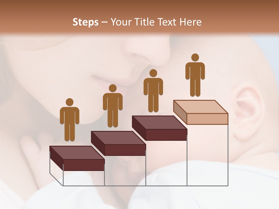 Beautiful Baby Of Three Months Old In His Mothers Hands. PowerPoint Template