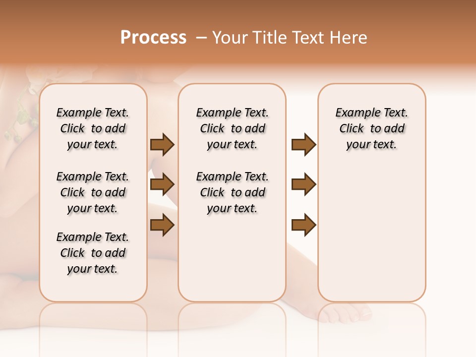 Female Legs With White Orchid PowerPoint Template