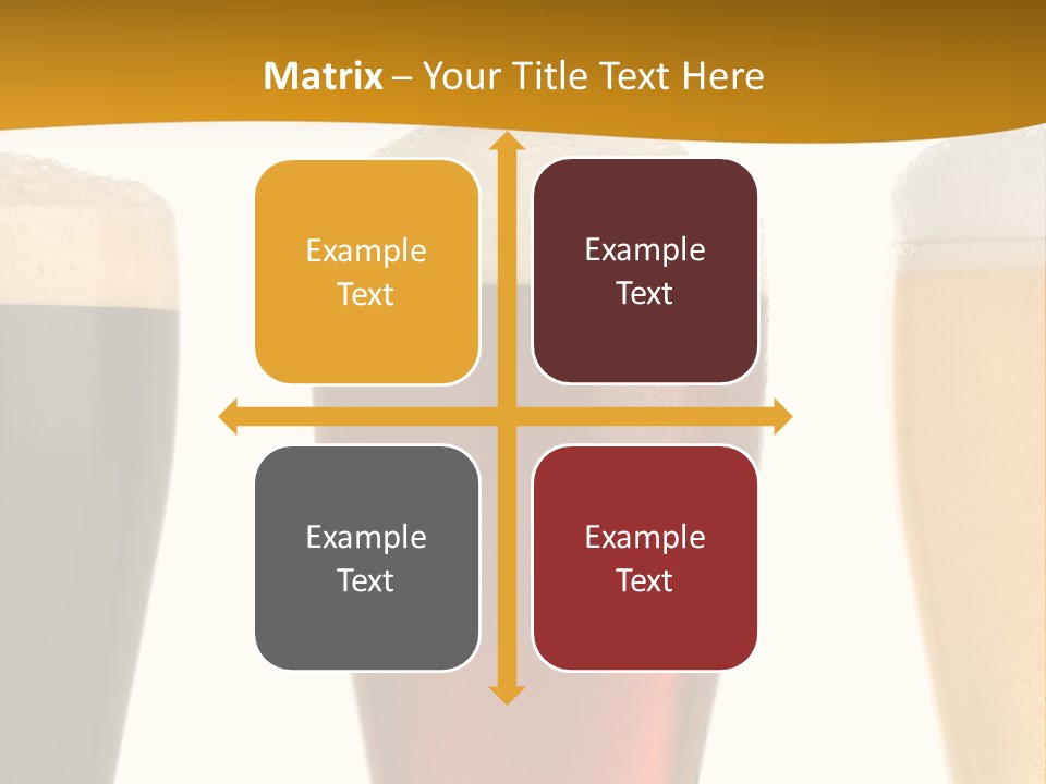 Three Cold Beer, Isolated On White PowerPoint Template