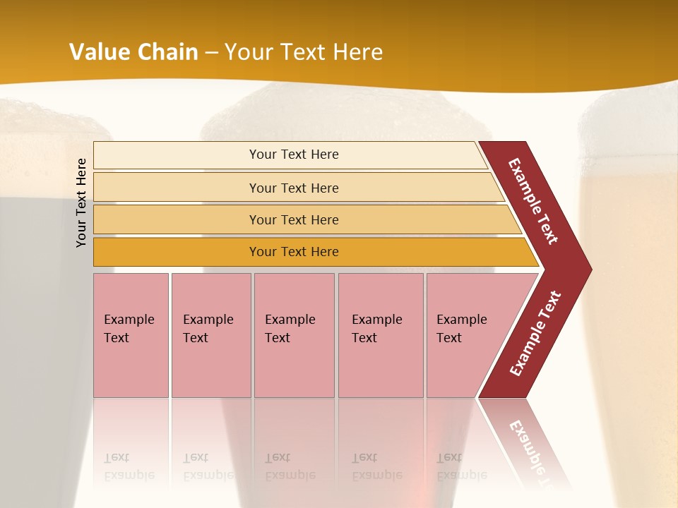 Three Cold Beer, Isolated On White PowerPoint Template